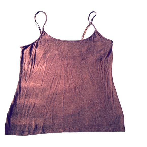 Gilligan & O'Malley Other - Gilligan & O’Malley cami with shelf bra brown XL